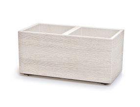 Květináč Prosperplast MADERA CASE eco wood 77 cm bílý eco