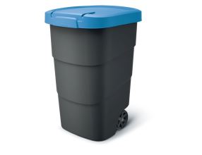 Popelnice Prosperplast Wheeler 90 l antracit s modrým víkem Popelnice Prosperplast Wheeler 90 l antracit s modrým víkem