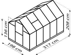 skleník VITAVIA TRITON 6200 PC 6 mm stříbrný LG3683 (3)