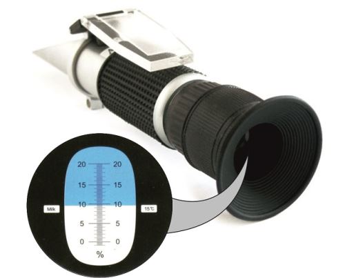 Refraktometr Genborx Refraktometr pro měření obsahu vody v mléku ATC 20