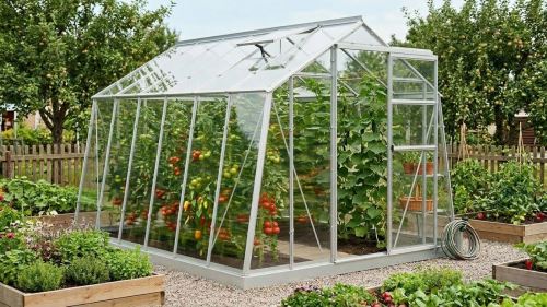 skleník LANITPLAST LIMES Viva V7/6  2,47x5,95 m čiré sklo 3 mm LG4711