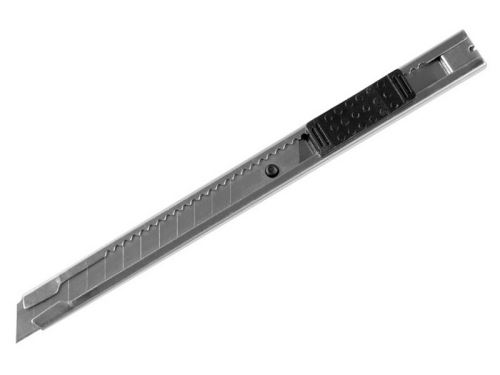 Odlamovací nůž EXTOL CRAFT nůž ulamovací celokovový nerez, 9mm, s Auto-lock, NEREZ, 80043