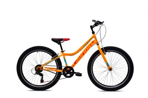 Horské jízdní kolo Capriolo DIAVOLO 400  24"/12" žluto-červený