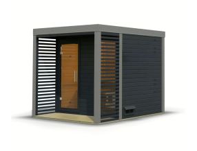 finská sauna KARIBU ARES 2 (36463) antracit / šedá LG4677 (1)
