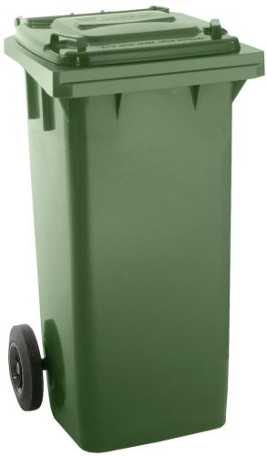 Popelnice PROTECO popelnice 240 L plastová zelená s kolečky, 10.86-P240-Z