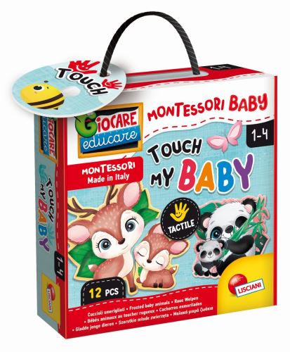 Hračka Liscianigioch Montessori Baby Touch - Maminka a mláďě