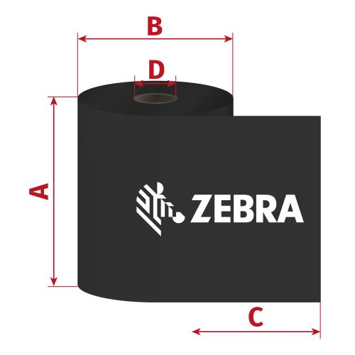 Páska Zebra ZipShip 5319, 110mm x 450m, TTR, vosk, D25/OUT