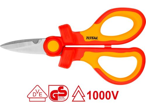 Elektrikářské nůžky, délka 160mm, industrial TOTAL-TOOLS