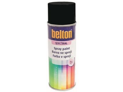 barva ve spreji BELTON RAL 9005pl, 400ml ČER pololesklá
