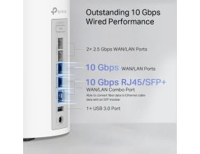 WiFi router TP-Link Deco BE85(2-pack) AXE19000, WiFi 7, 1x 10GLAN, 2x 2.5GLAN, 1x 10GLAN/SFP+, USB, 2,4/5/6GHz (7)