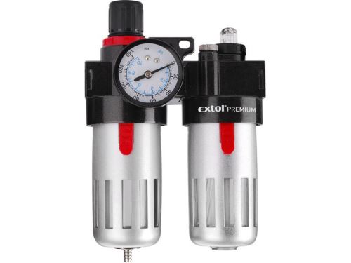 Příslušenství EXTOL PREMIUM regulátor tlaku s filtrem a manometrem a přim. oleje 8865105