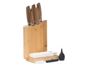 Blok na nože G21 Gourmet, bambusový pro 5 nožů (8)