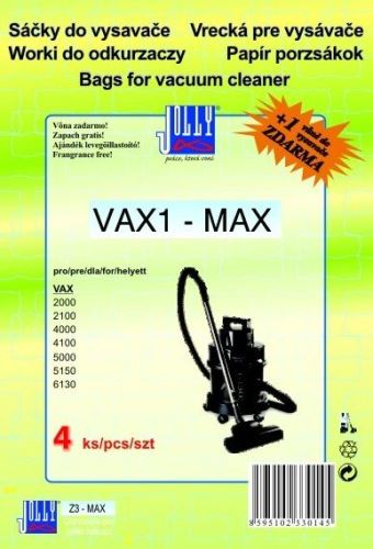 Příslušenství - sáček JOLLY Filtr do vysavače VAX MAX pro VAX ( 4ks )
