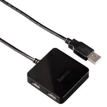 USB Hub HAMA USB Hub 12131– USB 2.0, černý