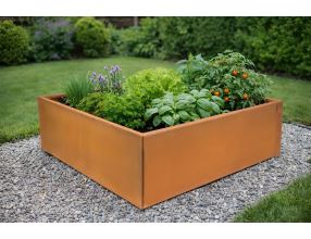 Vyvýšený záhon G21 132 x 32 x 132 cm, Corten (11)
