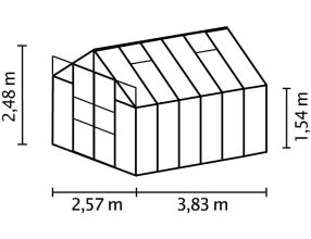 skleník VITAVIA URANUS 9900 PC 6 mm černý LG3571 (7)
