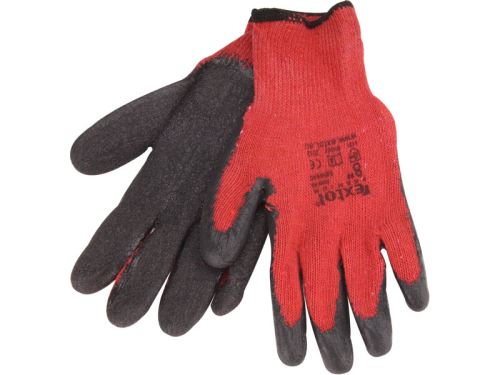 Pracovní rukavice EXTOL PREMIUM rukavice bavlněné polomáčené v LATEXU, 8, velikost 8, 8856640