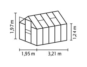 skleník VITAVIA VENUS 6200 PC 4 mm černý LG4632 (4)