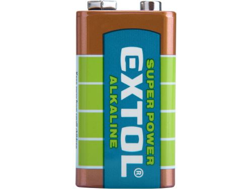 9V EXTOL ENERGY baterie alkalické, 1ks, 9V (6LR61), 42016