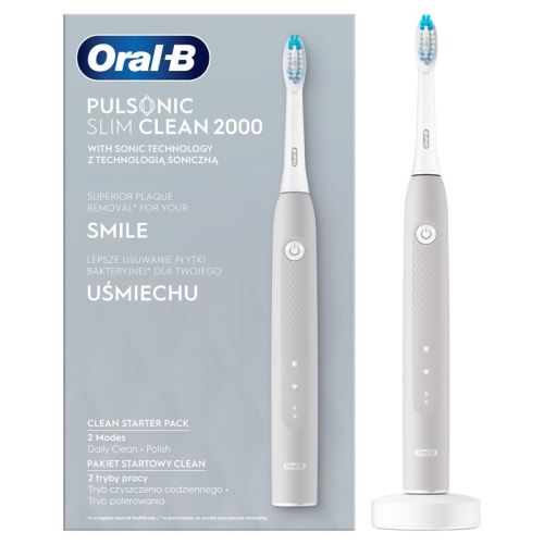 Zubní kartáček Oral-B Pulsonic Slim Clean 2000 Grey