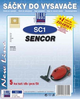 Příslušenství - sáček JOLLY Filtr do vysavače  SC 1 pro Sencor ( 5 ks )