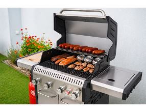 Plynový gril G21 Alabama Silver BBQ Premium Line, 5 hořáků + zdarma redukční ventil (21)