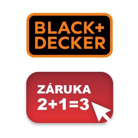 TŘÍLETÁ ZÁRUKA SORTIMENTU ZNAČKY Black & Decker (nutná registrace viz odkaz)