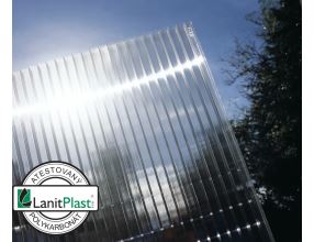 Zahradní altán LANITPLAST 43 antracit + čirý PC (6)
