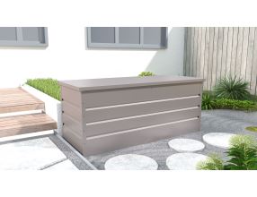 Zahradní box G21 Denver 770 L, šedý plechový (3)