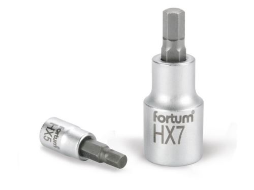 Nástrčná hlavice FORTUM hlavice zástrčná imbus, 1/2, HX 7, L 55mm, CrV/S2, 4700607