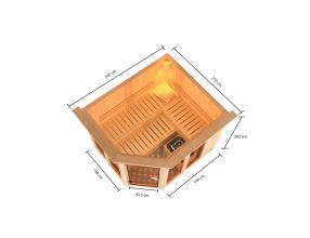 finská sauna KARIBU AINUR  (6099) LG3047 (2)