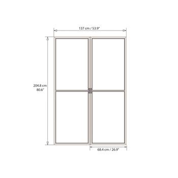 Palram Dveře s moskytiérou pro Torino 3 x 4,25 (antracit)