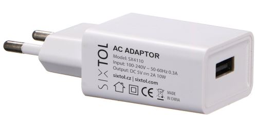Univerzální síťový adaptér USB CHARGER, 5V/2A, pro difuzéry Diamond Car, Bloom a Flower SIXTOL