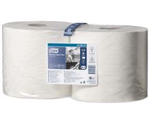 Utěrka Tork Plus W1, W2 v miniroli, papírová, bílá, 2ks, 750 útržků