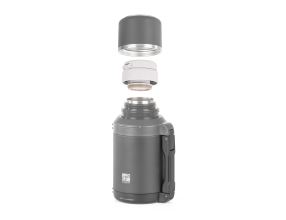 Termoska G21 nerezová 1200 ml, černo-šedá (4)
