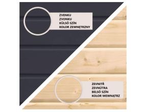 finská sauna KARIBU ARES 1 (36460) antracit / šedá LG4679 (4)