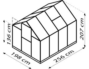 skleník VITAVIA TRITON 5000 PC 6 mm černý LG3670 (3)