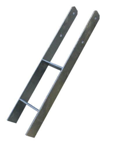 LanitPlast Ocelová H - kotva do země 12 x 12 cm, délka 80 cm