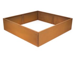 Vyvýšený záhon G21 132 x 32 x 132 cm, Corten (2)