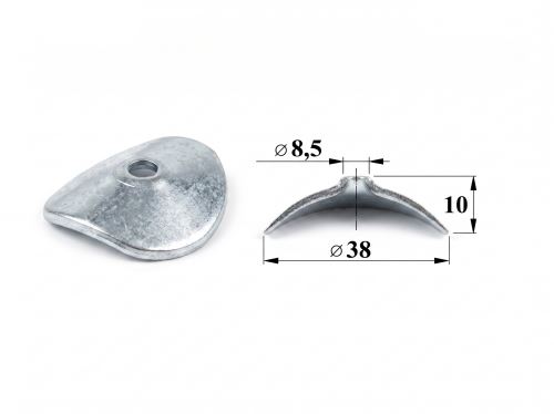 FeZn podložka 38/8,5 oblá pro VL 94/35, VL 95/38,  VL 100/30, VL 130/30 LG5571