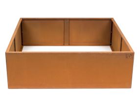 Vyvýšený záhon G21 102 x 32 x 102 cm, Corten (1)