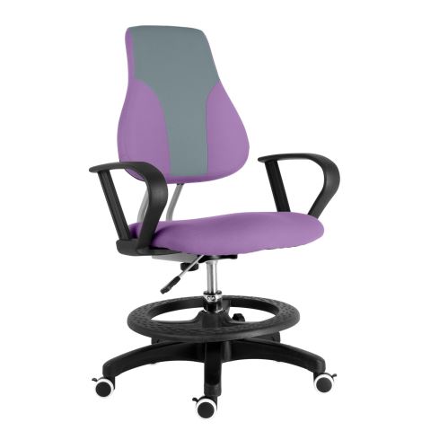Dětská rostoucí židle SebiX KINDEX šedo-fialová