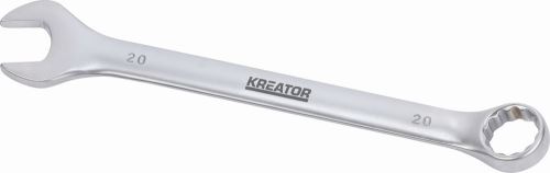 Očkoplochý klíč KREATOR KRT501215 - Oboustranný klíč očko/otevřený 20 - 225mm