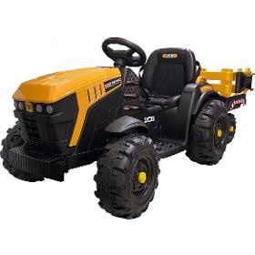 Elektrický traktor BUDDY TOYS BEC 8212 JCB traktor + vozík