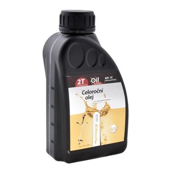 Olej pro dvoudobý motor Riwall PRO celoroční, 2-taktní motory (0.5l)