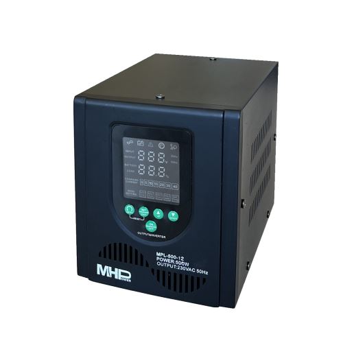 Napěťový měnič MHPower MPL-300-12 UPS, 300W, čistý sinus, 12V, podpora LiFePO4 baterií