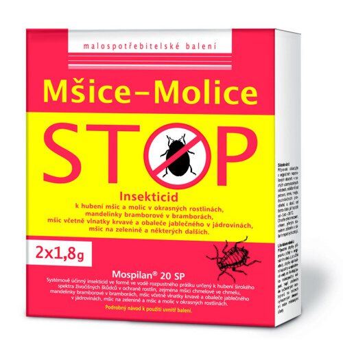 Insekticid AGRO Praktik Mšice-molice stop 2x1,8 g