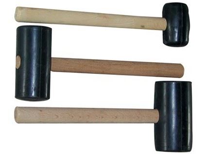 palička gumová  800g, 65mm, dřevěná rukojeť