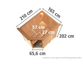finská sauna KARIBU CARIN (47114) LG5094 (3)