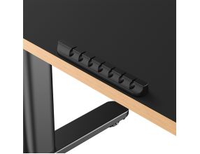 Stůl ULTRADESK PULSAR dětský el. nastavitelná výška s držákem sluchátek a klipem na kabely 120X60 cm, černý (10)
